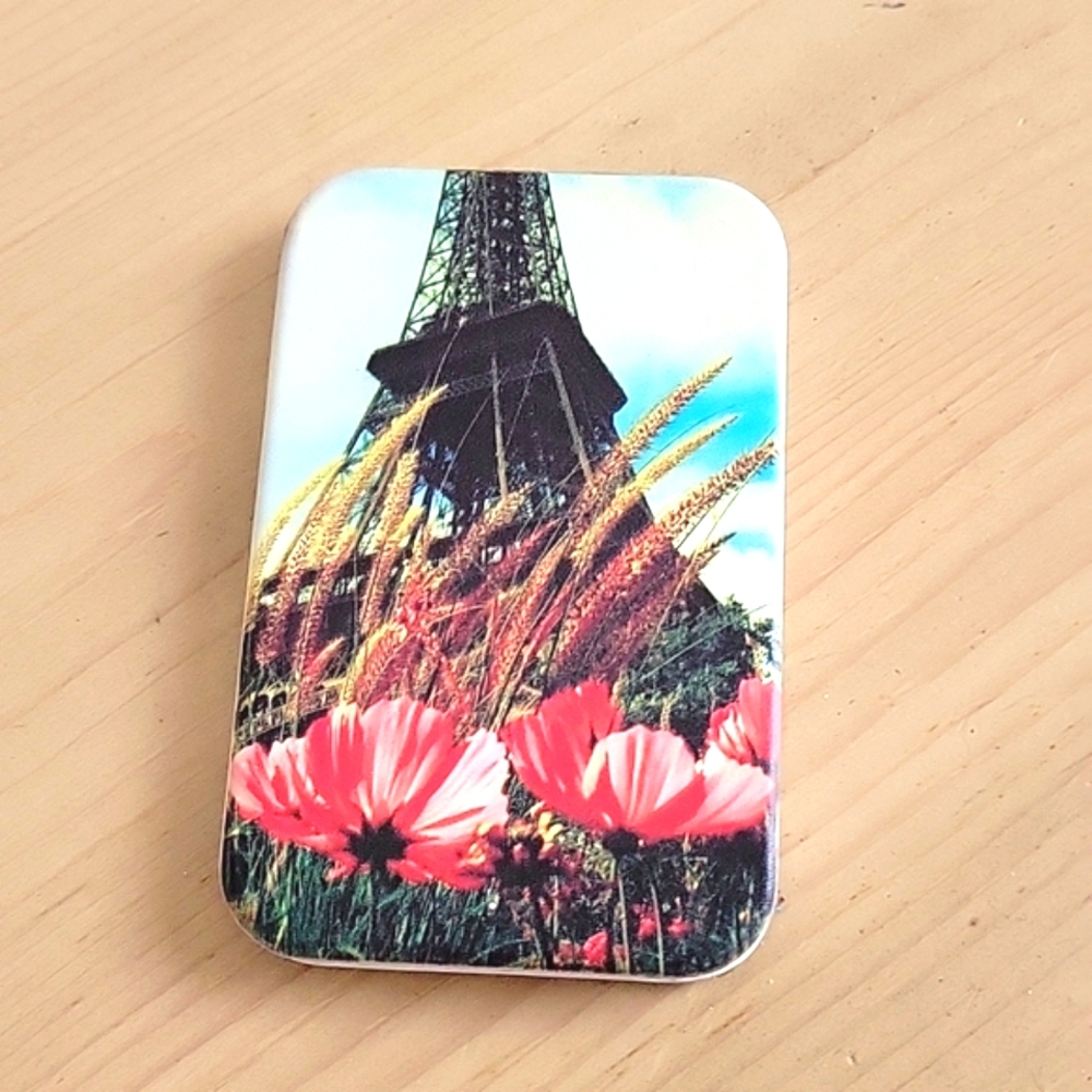 Floral Hardcase Pocket Compact Double Mirror